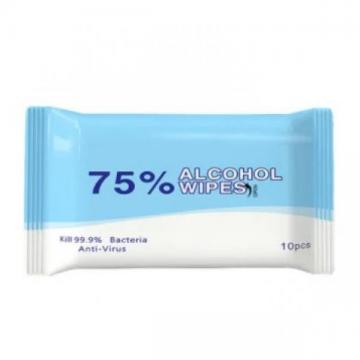 High efficient disinfectant 75% alcohol portable wet wipe for cleaning