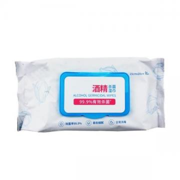 50PCS/bucket 75% disposable non-woven fabric family pack alcohol barrel wipes alcohol wipes 99% wet wipes