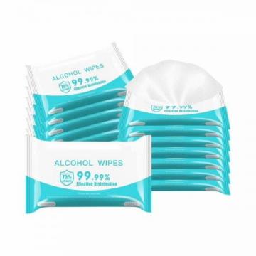 Premium 60Pcs cleaning disposable cotton antiseptic 75% Alcoholic Wet Wipes