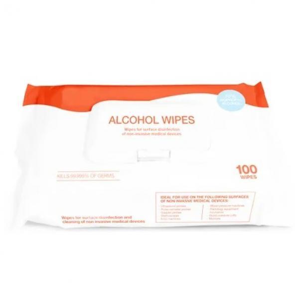 Mini Single Pack Disenfecting Antibacterial Antiseptic 70% Isopropyl Alcohol Wipes #1 image