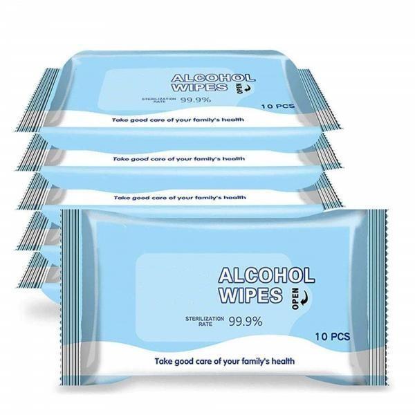 10ct Disinfection 75% alcohol wet wipes #3 image