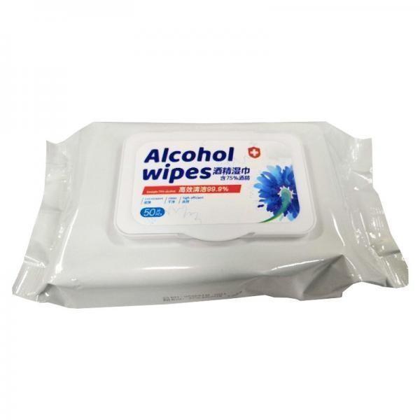 300PCS/400PCS 75% Alcohol Hand Sanitizing Wipes with OEM Service Household Cleaning Big Big Size #4 image