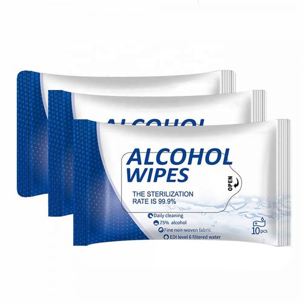 Clean 75% Alcohol Tissue Wipe Plastic Canister Wet Wipe Mini Bucket Hand Sanitizer Wipe #1 image